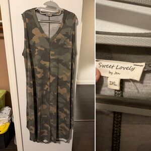 Sweet Lovely Camo Sleeveless Dress